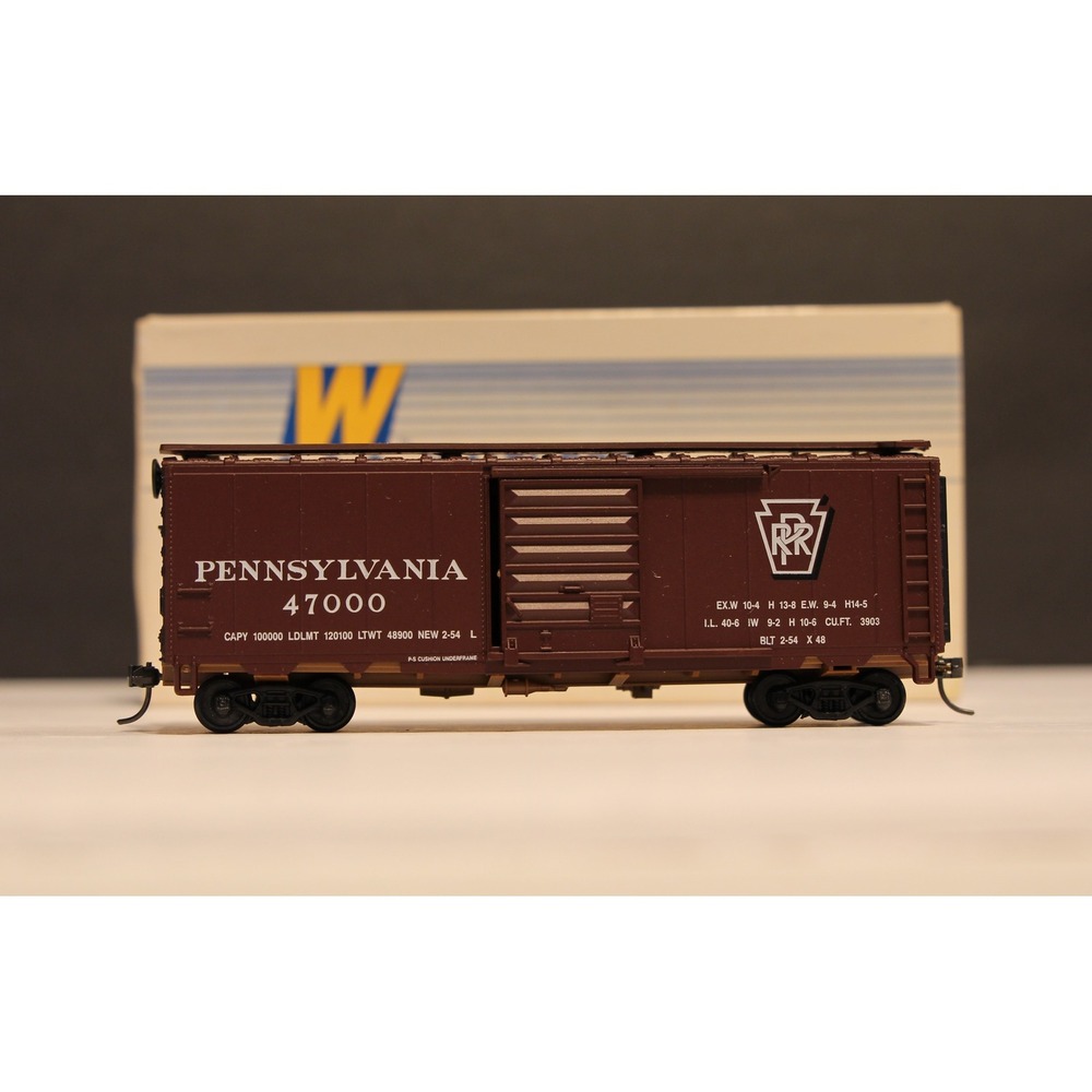 HO Walthers 40' PS Box Car PRR Pennsylvania 47000 Pre-Owned 90's 932-3717 (V)